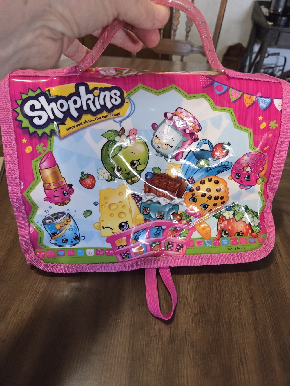 Shopkins Pink Kids Carry Case - Pink
